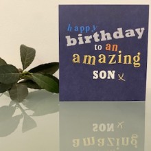 Birthday card Son - Happy birthday to an amazing son 